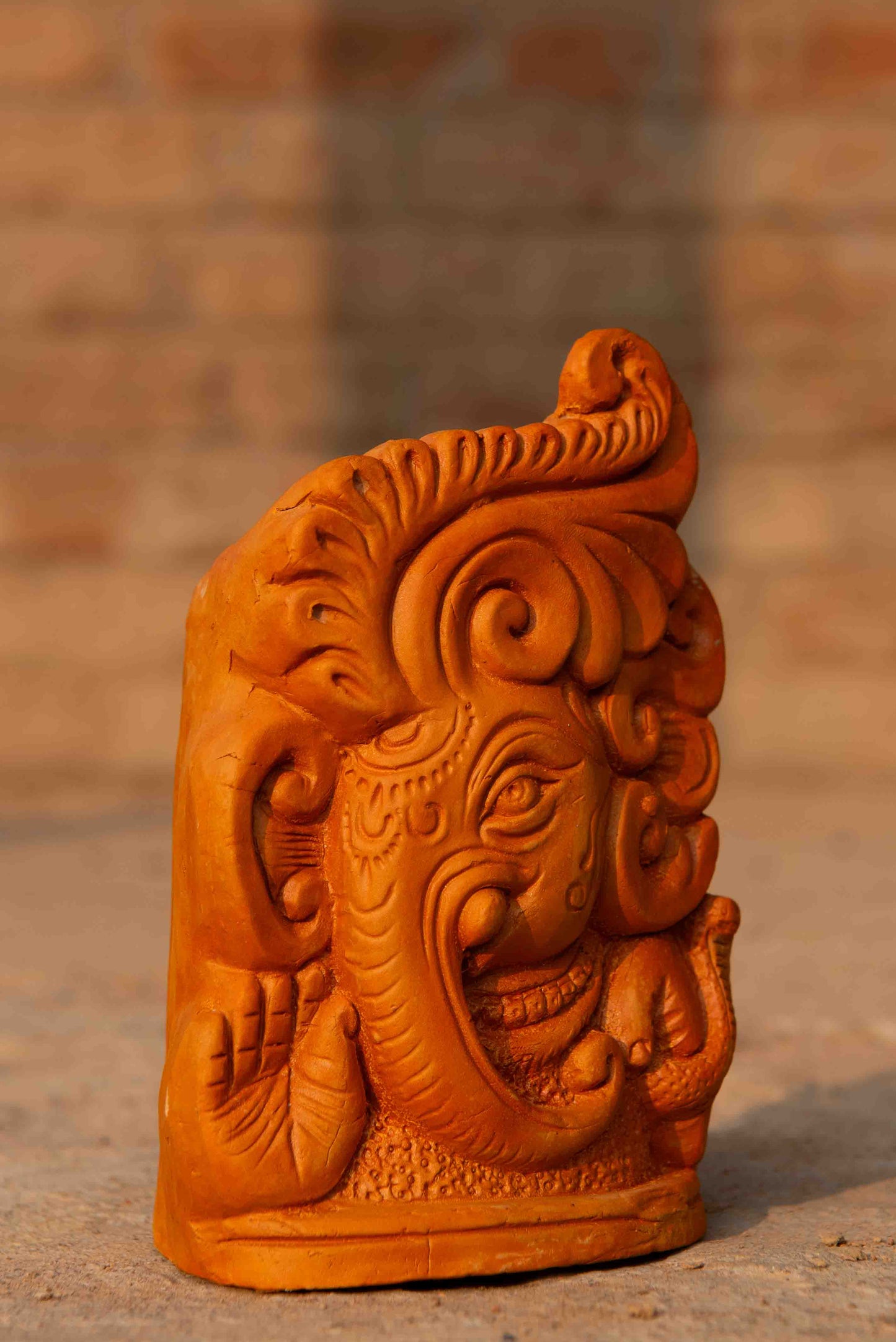Terracotta Diya with 5 Face Oil Lamp Pradip