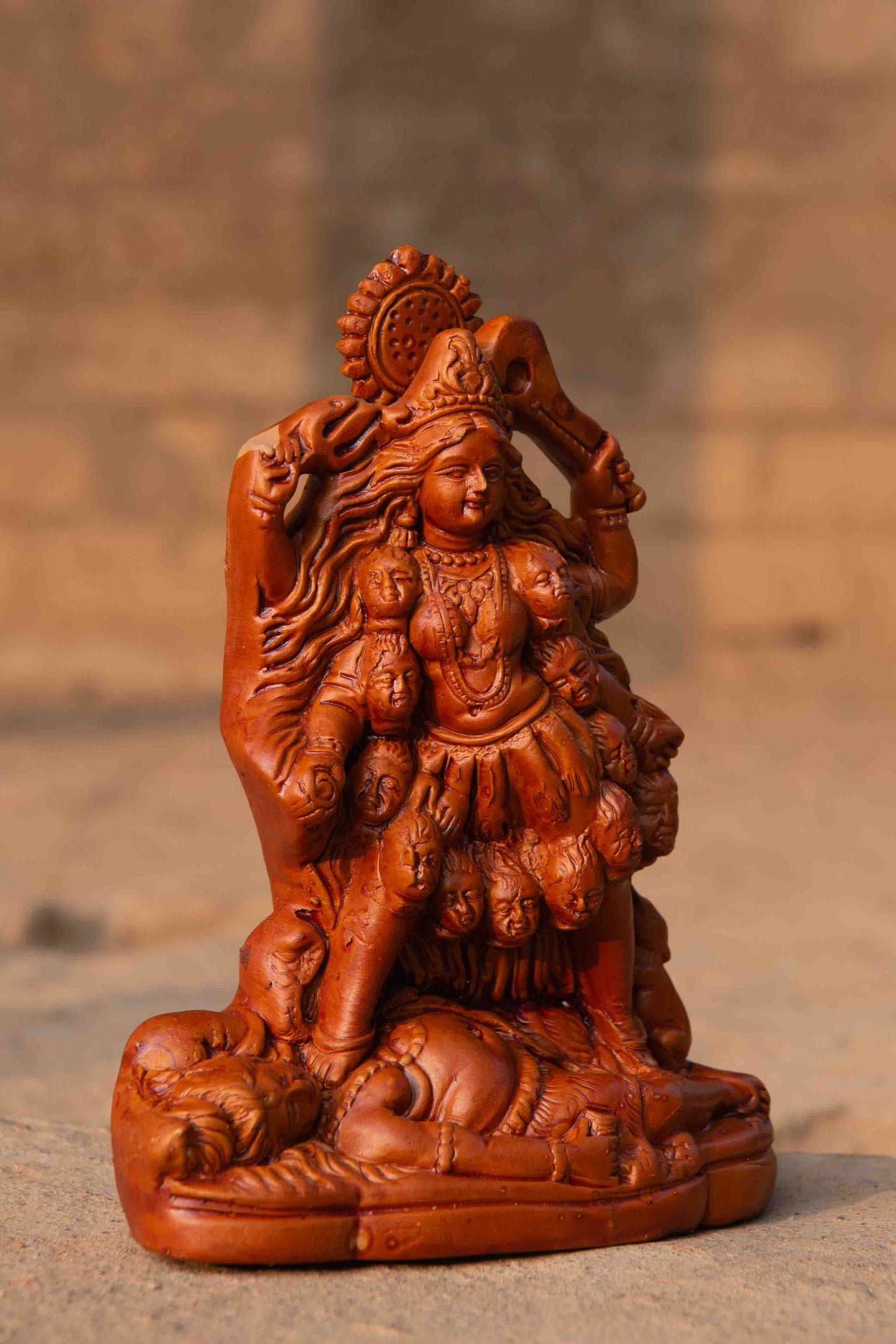 Terracotta Maa Kali Sculpture